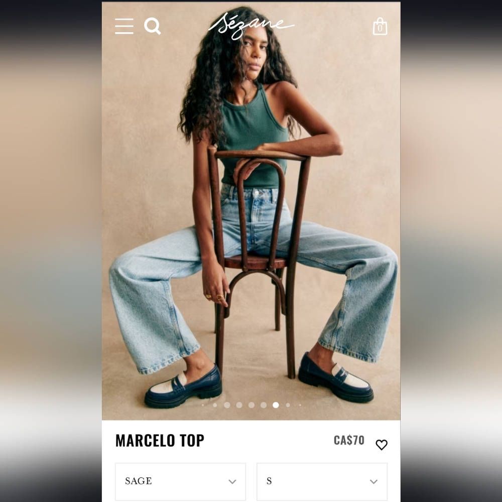 Sezane Marcelo Organic Top